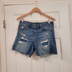 American Eagle Woman's Distressed Jean Shorts 10